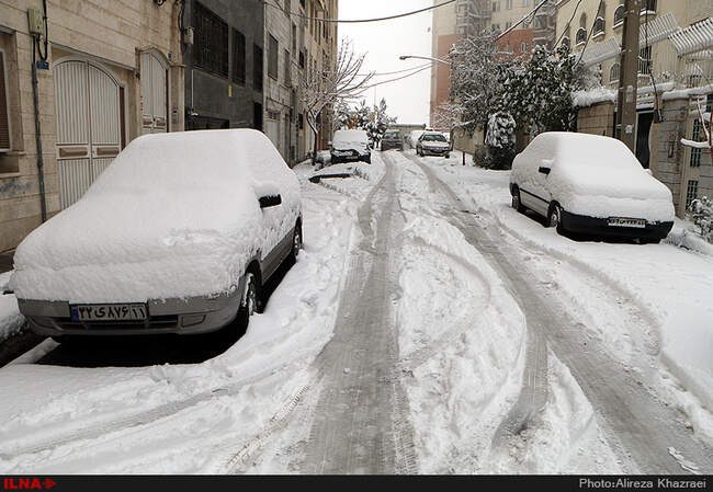 بارش برف پاییزی در تهران
