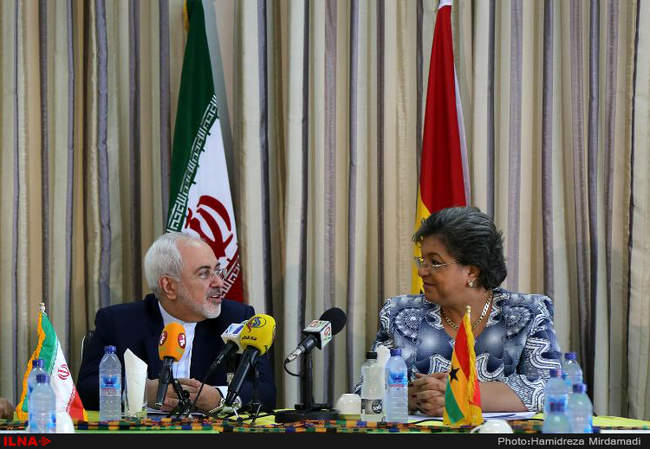 سفر محمدجواد ظریف وزیر امور خارجه کشورمان به غنا