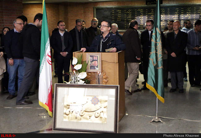 مراسم تشییع  پیکر مرحوم احمد منزوی