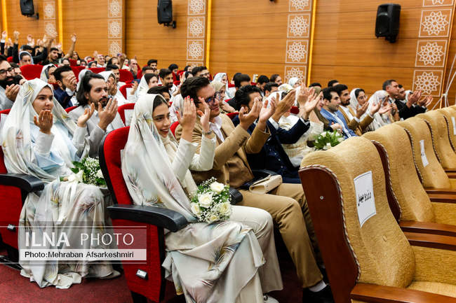 مراسم ازدواج ۹۰۰ زوج از فرزندان بازنشستگان نیروهای مسلح