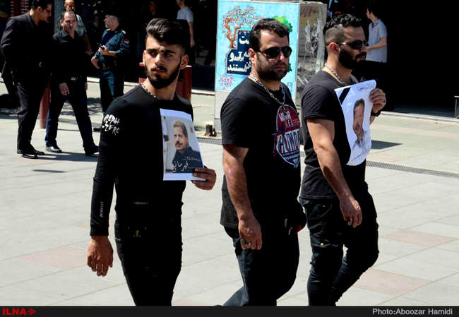 مراسم تشییع پیکر روح الله قهرمانی چابک استاندار سابق گیلان 