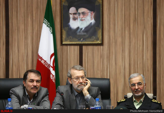 بازدید رئیس مجلس از مرز مهران و شلمچه 