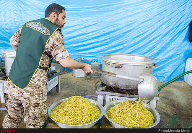 انبار و آشپزخانه ستاد خدمت رسانی آستان قدس رضوی