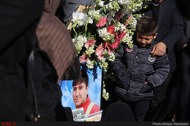 مراسم اولین سالگرد شهدای آتش نشان حادثه پلاسکو