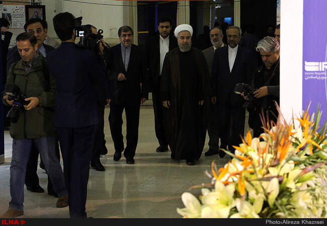 بازدید رییس جمهوری از نمایشگاه مطبوعات 
