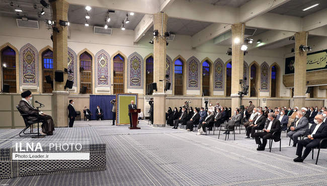 دیدار رئیس و نمایندگان مجلس  با رهبر انقلاب