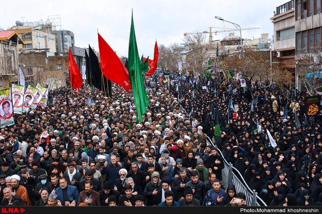 اجتماع عظیم عزاداران فاطمی و تشییع شهدای گمنام و مدافع حرم - مشهد