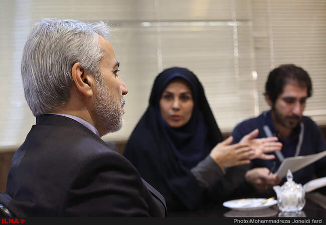 حضور محمدباقر نوبخت سخنگوی دولت در خبرگزاری کارایران( ایلنا) 