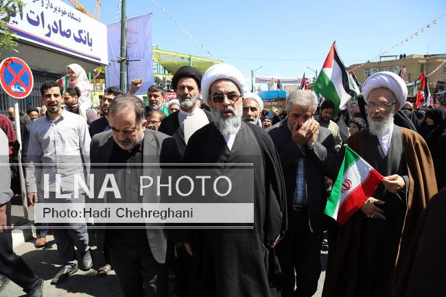 راهپیمایی روز قدس استان قم