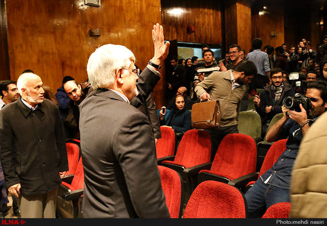 حضور محمدرضا عارف  به مناسبت روز دانشجو در دانشگاه شریف