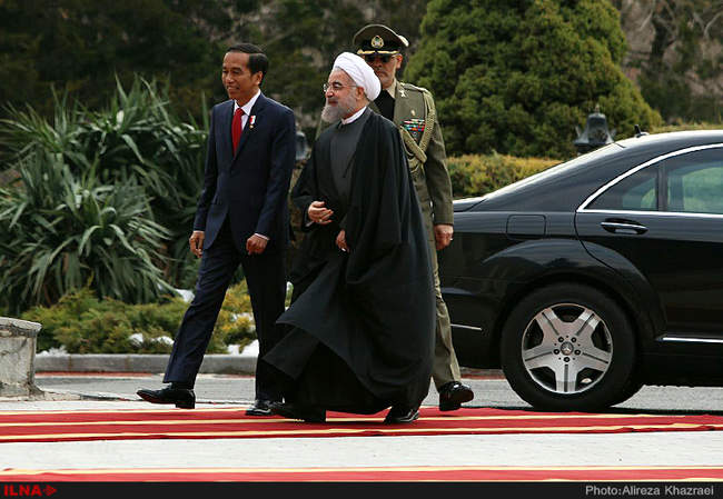 مراسم استقبال از رییس جمهوری اندونزی