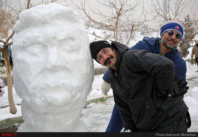 جشنواره ساخت مجسمه های برفی در تهران