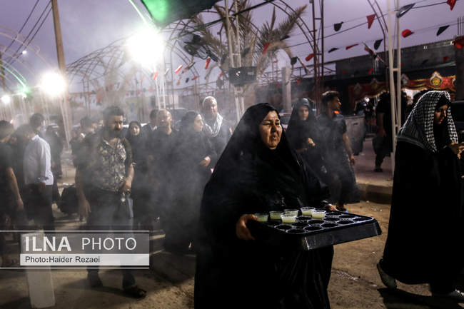 زائران اربعین حسینی در مرز چذابه
