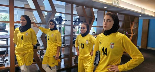 تمرین ریکاوری ملی پوشان فوتسال بانوان در سالن جیم