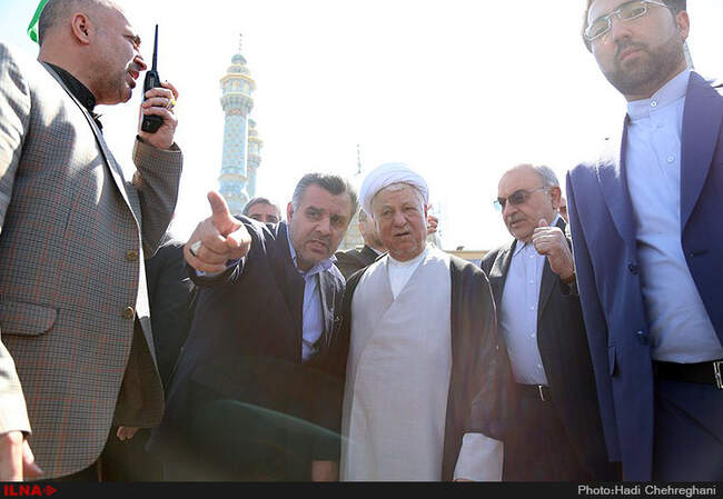 سفر آیت الله هاشمی رفسنجانی به قم