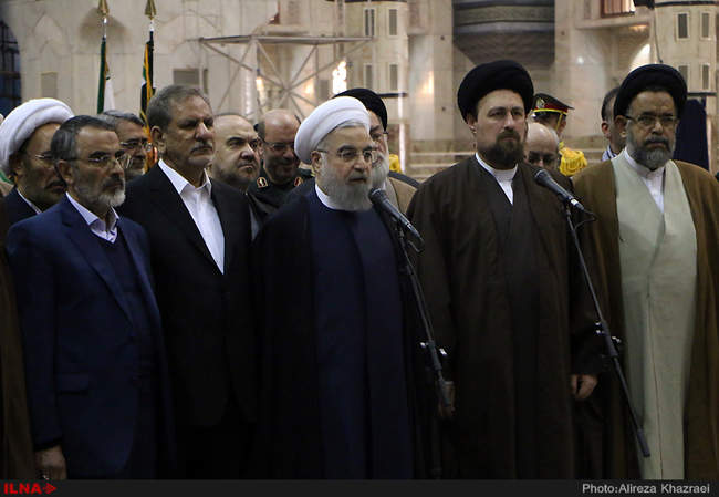 تجدید میثاق رئیس جمهور و اعضای هیئت دولت با آرمان های امام راحل