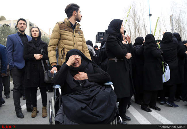 تشییع پیکر سه تن از شهدای کشتی سانچی  در مصلای تهران