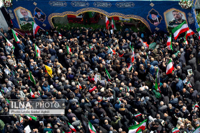 مراسم تشییع پیکر مطهر شهدای ناوشکن دنا / 1