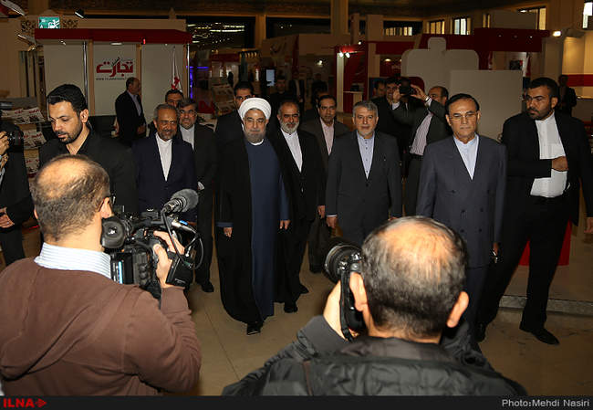 افتتاح بیست و دومین نمایشگاه مطبوعات با حضور رئیس جمهور