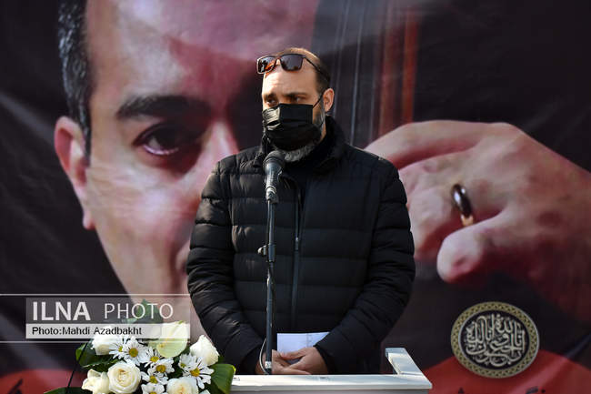 مراسم تشییع پیکر پورنگ پورشیرازی(نوازنده کنترباس)