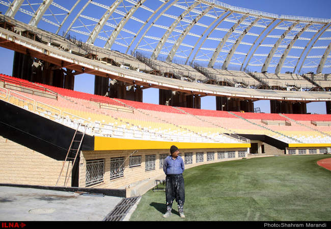 آماده سازی ورزشگاه نقش جهان برای روز افتتاحیه