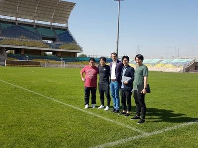 نمایندگان کاشیما آنتلرز در ورزشگاه شهید کاظمی