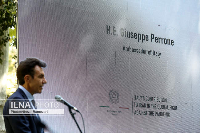  کنفرانس خبری اهدای واکسن در سفارت ایتالیا 