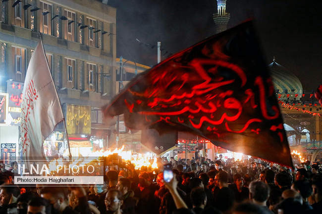 آیین مشعل گردانی دسته نجفی های مقیم قم