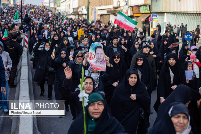 تشییع شهدای مدافع امنیت در قزوین به روایت تصویر