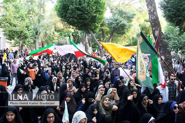 راهپیمایی غدیر با شعارایران ذوالفقار علی(ع) در اصفهان