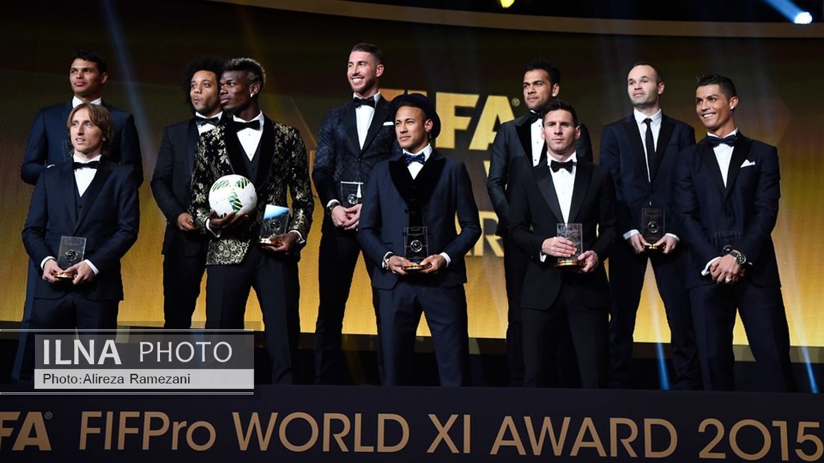 فیفا تیم منتخب سال 2015 را انتخاب کرد