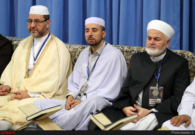 دیدار شرکت‌کنندگان مسابقات بین‌المللی قرآن با رهبر انقلاب 