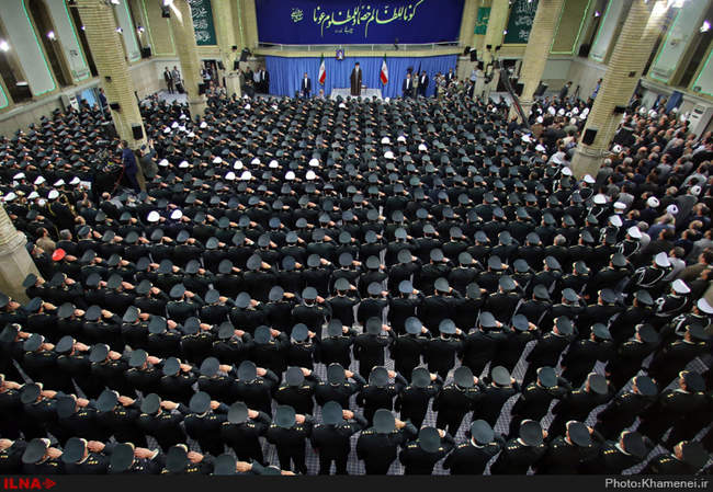 دیدار فرماندهان نیروی انتظامی با فرمانده کل قوا