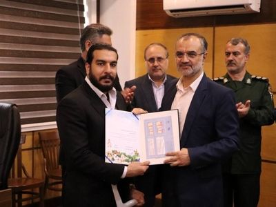 تجلیل اعضای شورا و شهردار رشت از «محسن بختیار» قهرمان گیلانی پارالمپیک ۲۰۲۴ رشته وزنه برداری