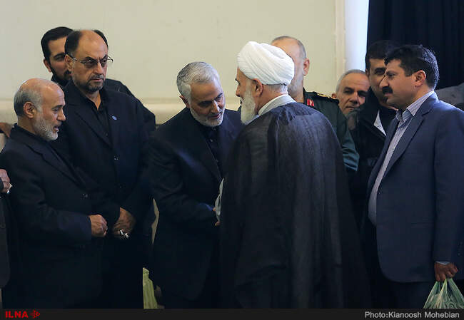 مراسم ترحیم پدر سردار سلیمانی