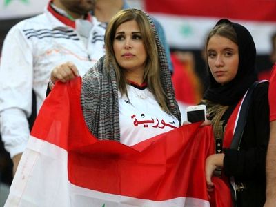 حضور بانوان سوری در استادیوم آزادی؛ جای خالی بانوان ایرانی + عکس