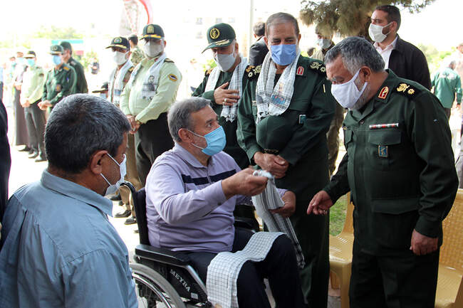 مراسم ترحیم سردار محمد حجازی در گلستان شهدای اصفهان برگزار شد