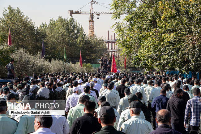 مراسم تشییع پیکر شهید امیر کیوان‌لو