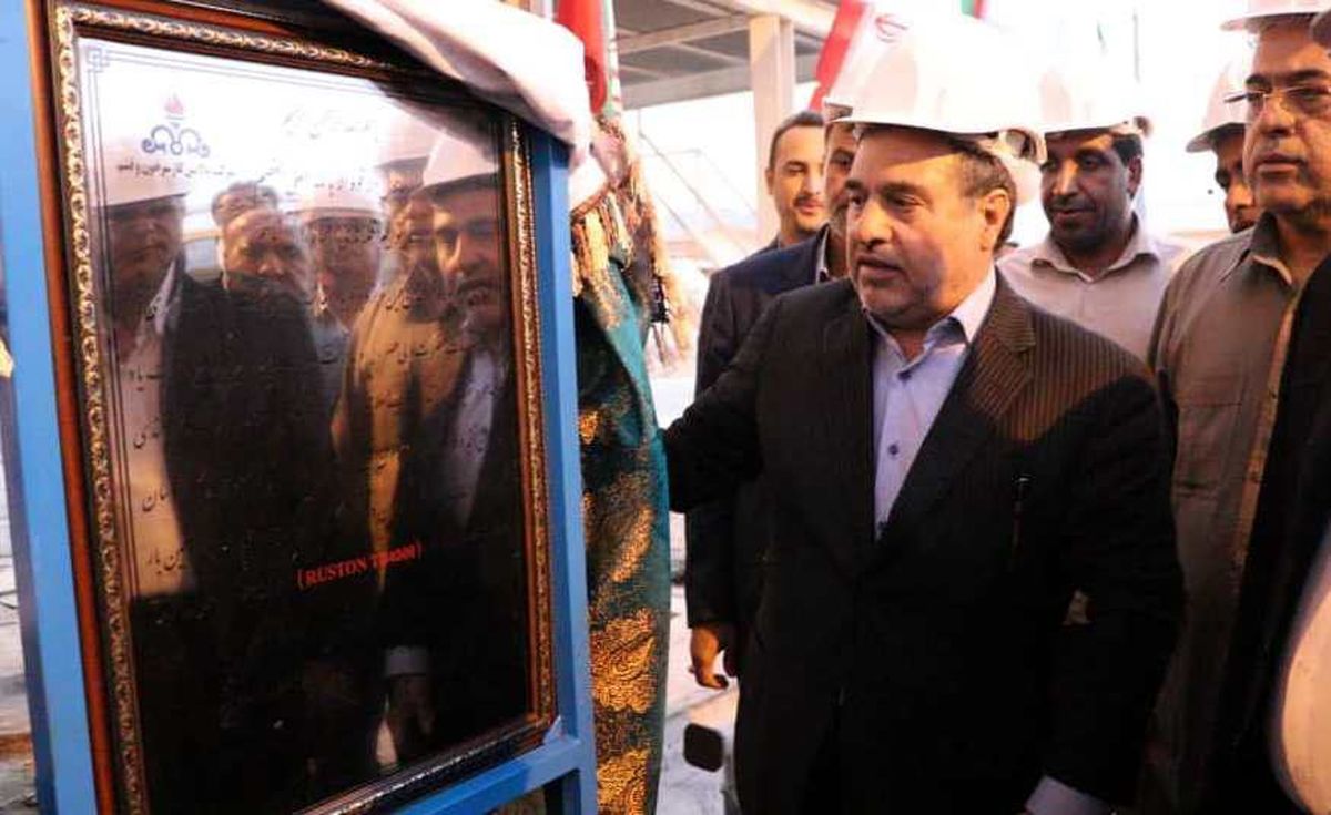 توربین گازی پالایشگاه گاز سرخون در بندر عباس به بهره برداری رسید