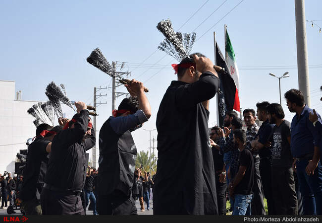 عزاداری تاسوعای حسینی در لامرد فارس