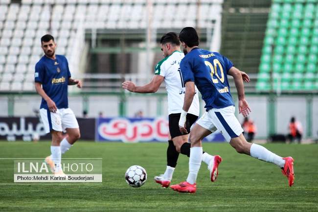 تساوی تیم فوتبال ذوب آهن اصفهان مقابل ملوان انزلی
