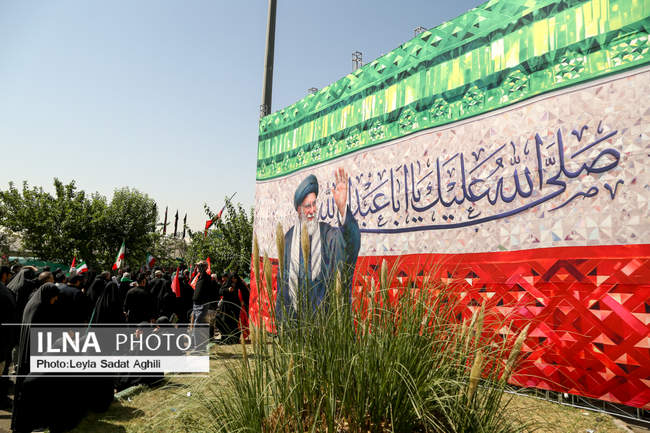 دومین روز مراسم وداع با رهبر شهید انقلاب در مصلای تهران/ 10