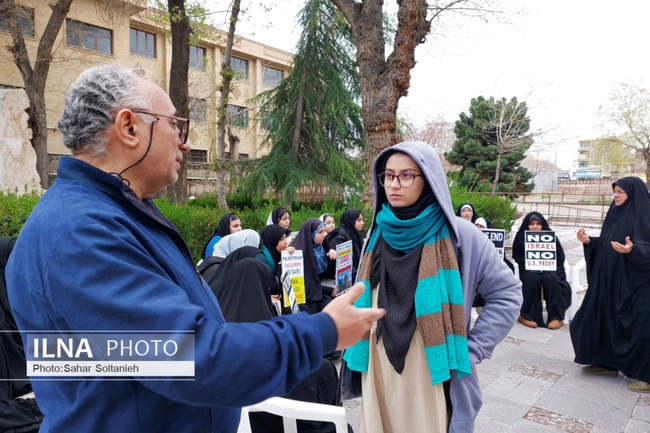 واکنش دانشجویان قزوینی به حمله دشمن به آثار تاریخی ایران