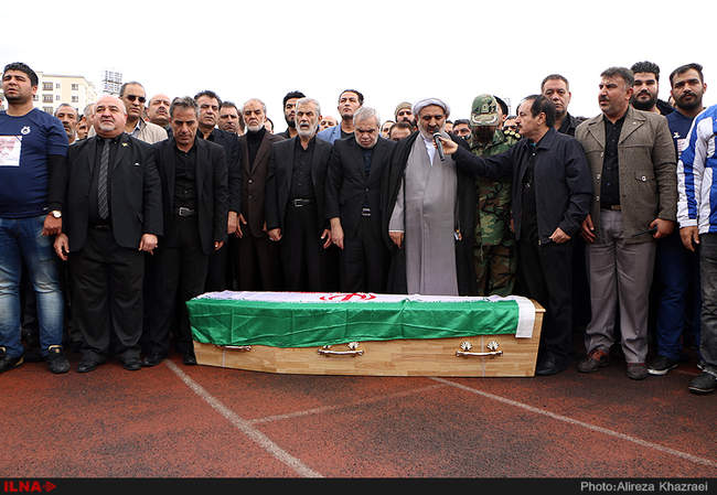 مراسم تشییع زنده یاد منصور پورحیدری