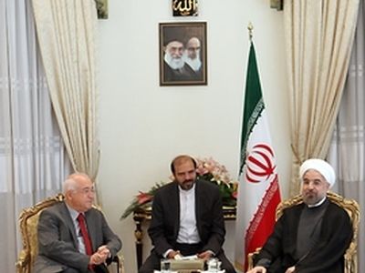 دیدار رئیس پارلمان ترکیه با رئیس جمهور