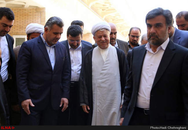 سفر آیت الله هاشمی رفسنجانی به قم