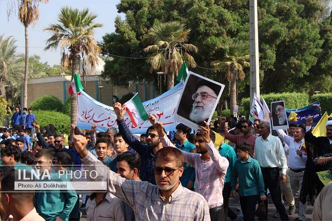 راهپیمایی ۱۳ آبان در بندرعباس