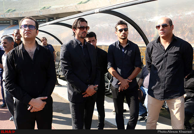 مراسم تشییع پیکر هادی نوروزی کاپیتان تیم فوتبال پرسپولیس