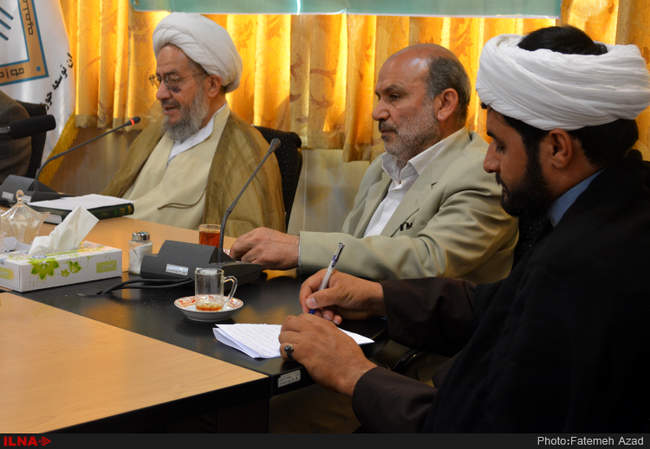 نشست خبری آیت الله مقتدایی رئیس هیئت امنای  انجمن حامیان توسعه حوزه ه