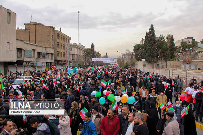 راهپیمایی ۲۲ بهمن در شیراز
